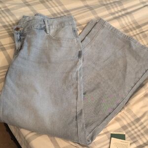HALARA Light Blue Straight Leg Jeans